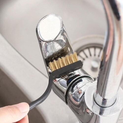 Cleaning And Rust Removal Brush Small Toothbrush Gas Kitchen Cleaning Decontami Wire Brush Fiber Stove Brush Powerful Metal W8X7