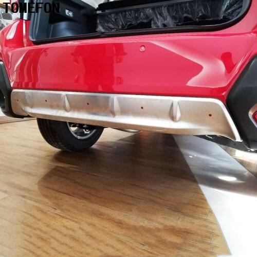 TOMEFON 2Pcs For Subaru XV GT3 GT7 2017 2018 Stainless Steel Front & Rear Bumper Skid Protector Guard Plate Cover Frame