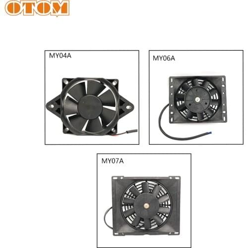 OTOM Motocross Cooling Fan 200cc 250cc 300cc Motorcycle Pit Bike ATV Quad Oil Cooler Water Radiator Electric 12V Universal Parts