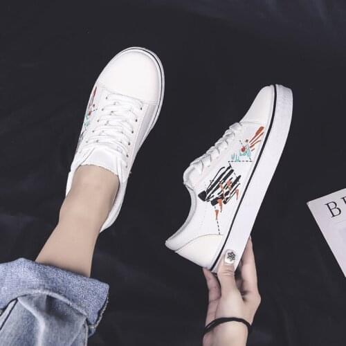 Canvas Women Shoes School Style White Lace Up Sneakers Fashion Star Casual Zapatillas Mujer Platform Sneakers Deportivas Mujer
