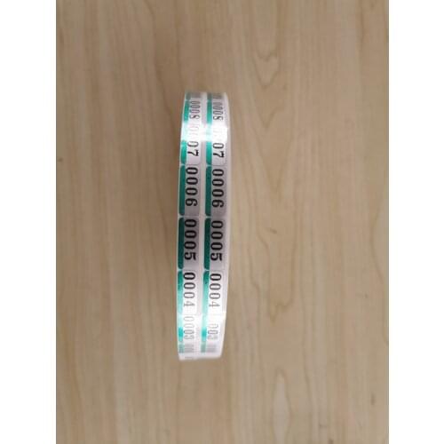 1 x 5000 pairs Brand new Twin Check labels No. 0001 - 5000 for Noritsu & Fuji negative minilabs show as the photo