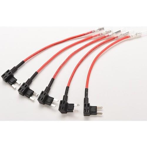 5pcs Fuse Tap For Mini Fuse For Car Auto ATM Fuse Adapter Tap Double Circuit Adapter Holder
