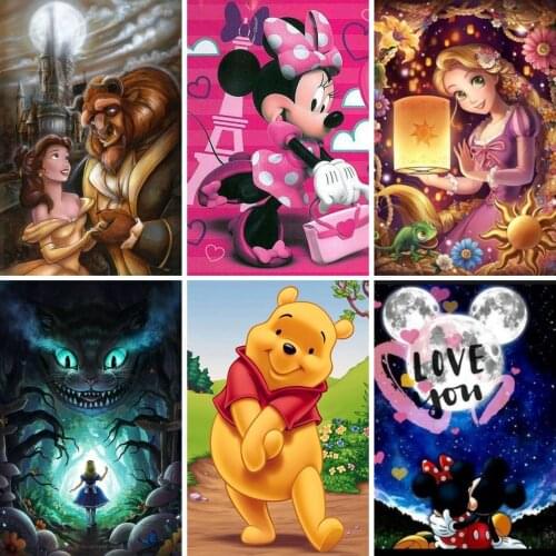 5d Diamond Painting Full Drill Disney Beauty and the Beast Belle Princess Cross Stitch Handmade Resin Diy Home Decor Gift Mosai