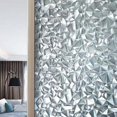 60*200cm 3D Crystal Window Privacy Film Glass Sticker electrostatic Self-adhesive Decorative Film Frosted office door Home Decor