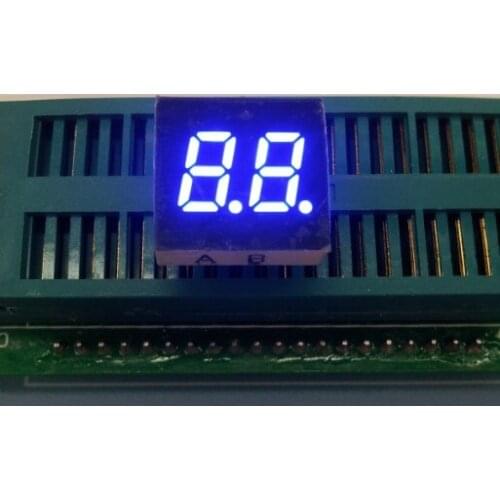 Free Ship 100pc Common cathode/Common anode 0.3inch digital tube 2 bit digital tube display best digital tube blue 15.5*15*4mm