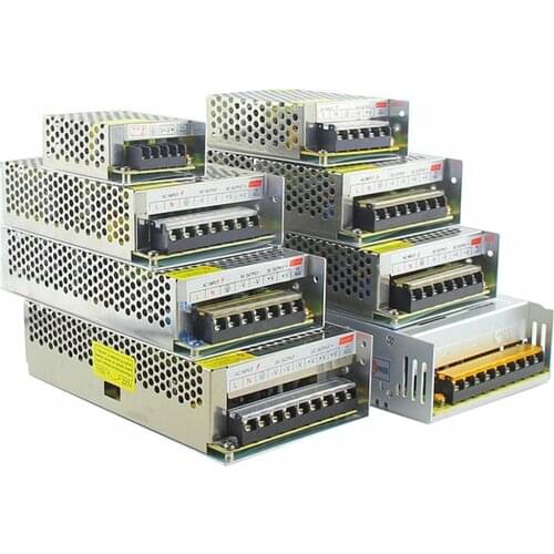 DC 12V 1A 2.1A 3A 5A 10A 15A 20A 30A 40A 50A 60A Driver Power Adapter LED Strip Light TO LED Switching Power Supply AC 110V-220V