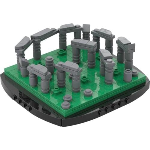 Prehistoric Stone Table Temple of The Sun Model Building Blocks Bricks DIY Assembly Educational Toys for Kids Gift