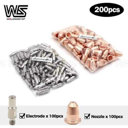 Electrodes PR0110 & Nozzle Tips PD0116-08 S25 S45 Plamsa cutter torch Trafimet Style 200pcs