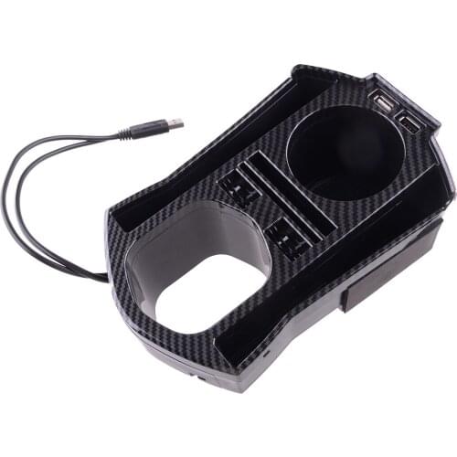 Car Interior Console Storage Box Trim with USB Fit for Honda Civic Sedan 2016 2017 2018 2019 2020 Accessories