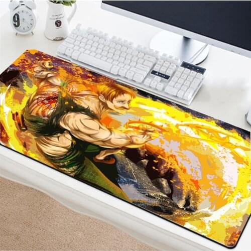 Maruige cool anime character pattern mouse pad large size lock edge beautiful office desk pad can be customized