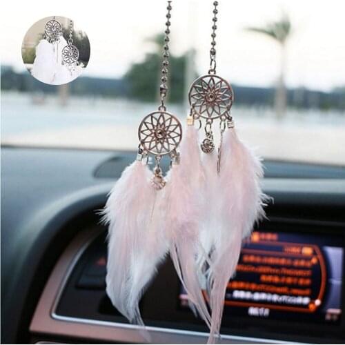 Creative rearview mirror dream catcher car hang Garden Decoration Home Decal Art Hanging