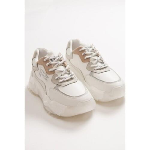 LuviShoes 65131 White Multi Women 'S Sports Shoes