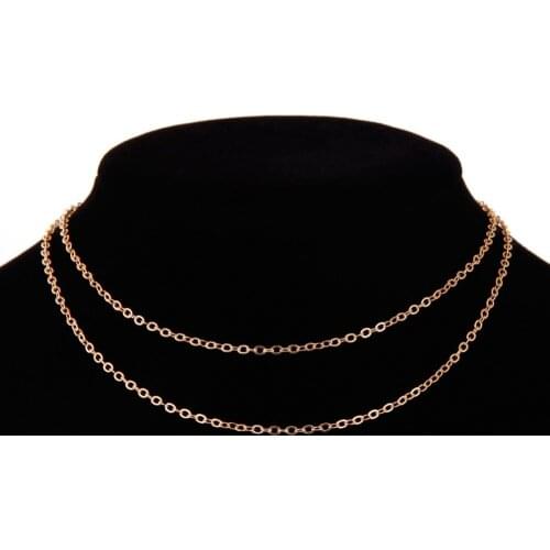 Fashion Necklaces For Women Double Layer Necklace Summer Wedding Neck Jewelry Choker Choker Collares #251267