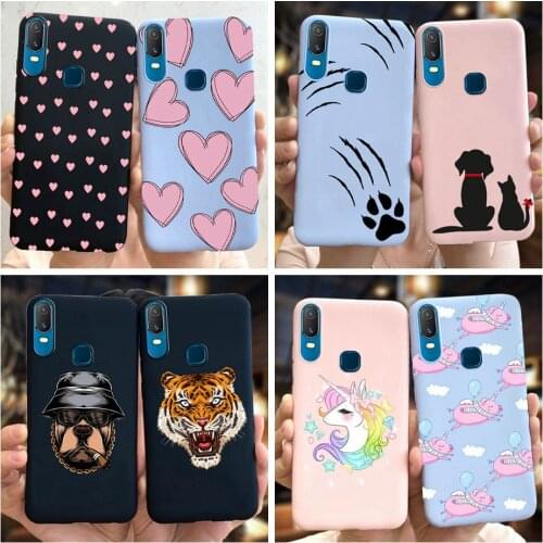 Cartoon Cover For Vivo Y11 2019 Case Love Heart Unicorn Soft TPU Back Cover For Vivo Y11 1906 Phone Case for VivoY11 2019 Fundas
