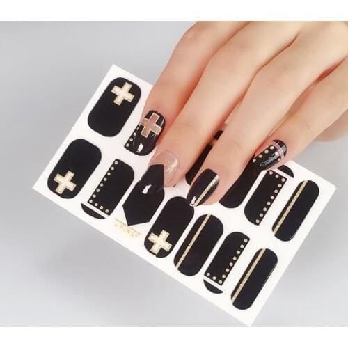 Full Cover Nail Stickers Nail Polish Nail Decoration Nails Sticker Designer Self Adhesive Nail Sticker Creative Nailart Sticker