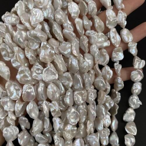 Natural Freshwater Pearl Beading irregular shape Isolation Punch Loose Beads For jewelry making DIY Necklace Bracelet Accessorie