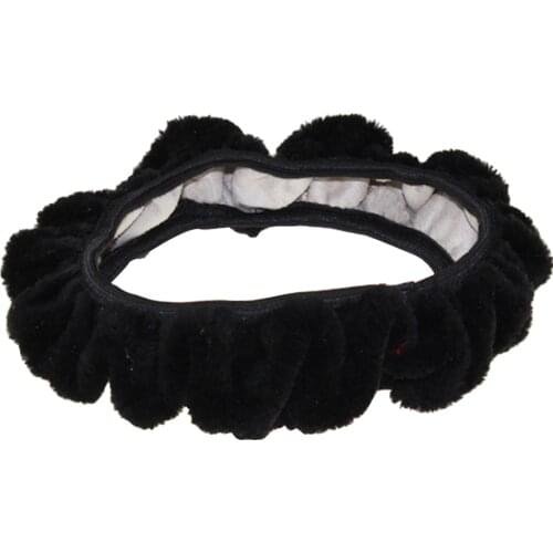 Steering Wheel Cover Plush Universal Security Car Winter Stretch Soft