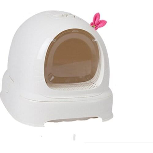 Full closed cat sandbox toilet spatter king shit supplies