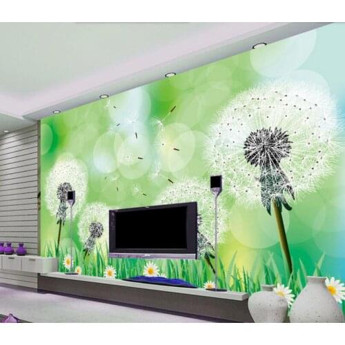 Custom children wallpaper,Dandelion Dreams,3D stereoscopic wallpaper for living room childrens room park backdrop wallpaper