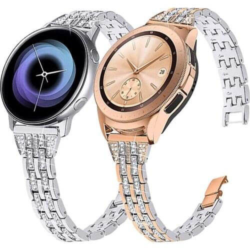 20/22mm Strap For Samsung Galaxy Watch 42/46mm Stainless Steel Loop Watchband For Galaxy S2/S3/Active Band Bracelet