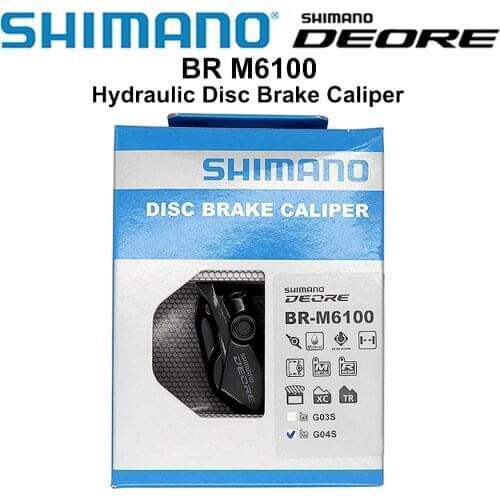 Shimano DEORE BR M6100 2 Pistons Hydraulic Disc Brake Calipers With G03S G04S Pads BR-M6100 bike Bicycle MTB Brake Calipers