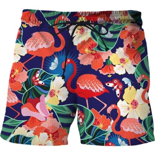 2021 New Abstract pattern Male Beach Shorts Fashion Quick Funny 3D Printed Animal Costume Homme men board shorts swimwear pants