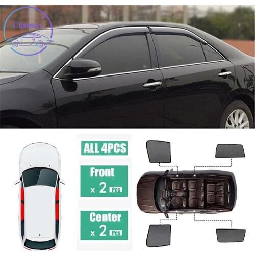 For Toyota Camry XV50 XV70 2012-2018 Window Sunshade UV Protection Ray Blocking Mesh Visor Laser Black Net Yarn