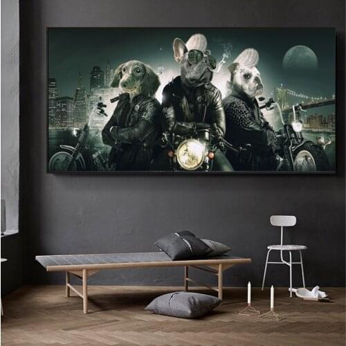 Modern hip-hop monkey smoking animal music big poster wall art picture printing canvas painting home living room decoration