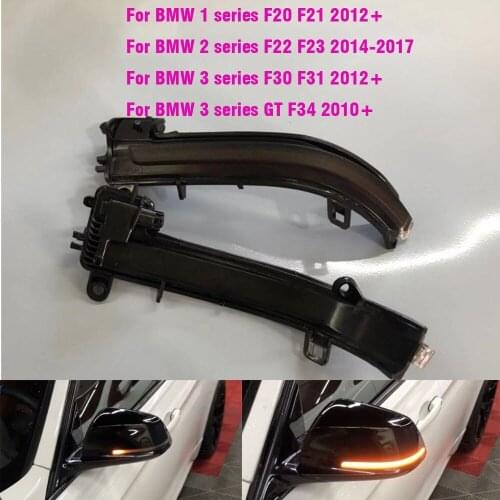 LED Dynamic Turn Signal Side Mirror Sequential Light Lamp For BMW 1 2 3 4 Series F20 F21 F22 F23 F30 F31 F32 F33 F34 X1 E84 i3