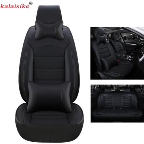 Kalaisike leather universal car seat covers for Ssangyong all model Actyon korando Kyron Tivolan Rexton auto styling accessories