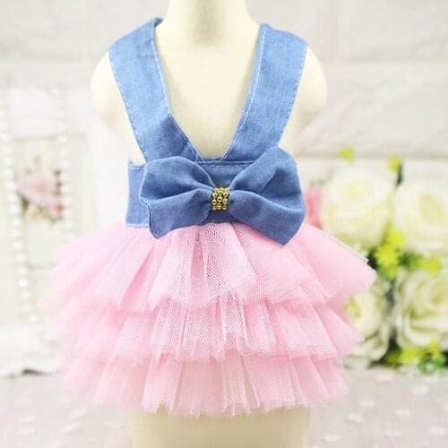 2020 Spring And Summer Pet Dog Skirt Dress Princess Party Wedding Dress Cute Pink For Small Medium Chihuahua Pet XS- XXL