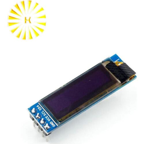0.91 Inch 128x32 IIC I2C White / Blue OLED LCD Display DIY Module SSD1306 Driver IC DC 3.3V 5V for arduino