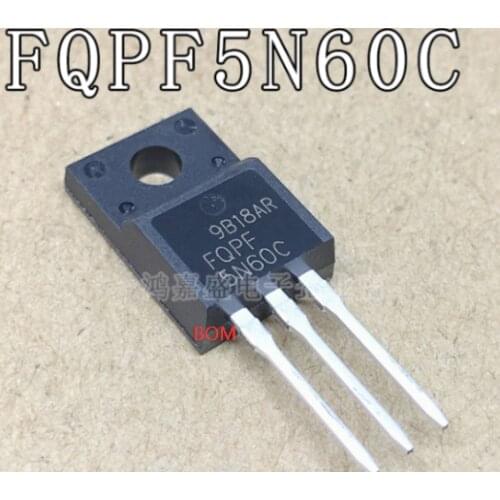 10PCS FQPF5N60C 5N60C TO-220 5N60 TO220 MOS FET tr new original