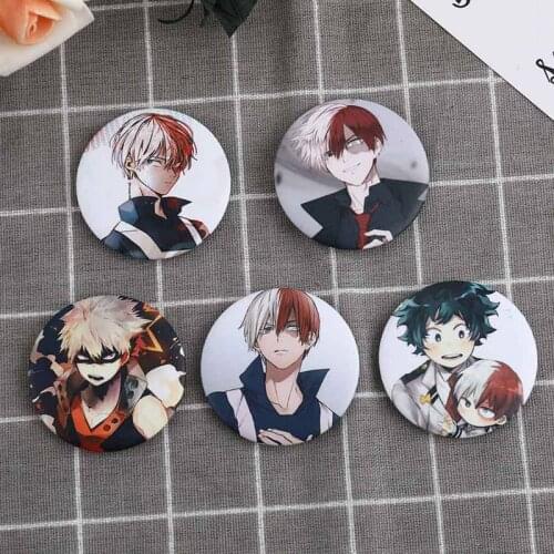 2021 My Hero Academia New Arrival Japan Anime Brooches Badge Bag Pendant School Cosplay Props Backpack Clothes Dropshipping