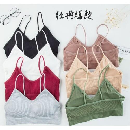 3D Sexy Lingerie Seamless vest Sport Sleep Bra Backless Top Bra Push Up Bralette Brassiere Women Underwear girl Sling Exercise