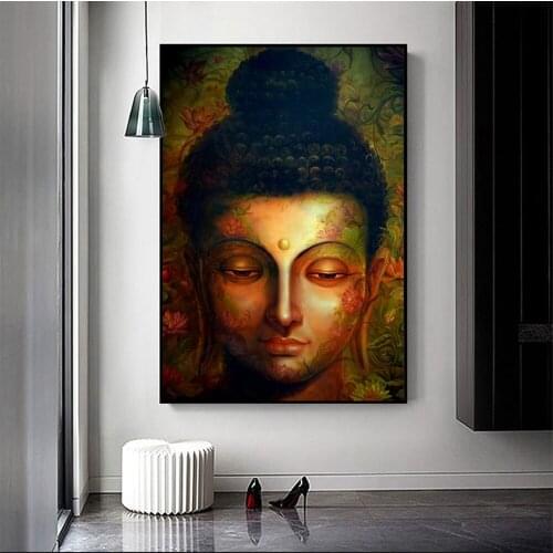 Buddha Abstract Wall Art Canvas Prints Modern Pop Street Wall Graffiti Art Canvas Paintings Buddhism Pictures for Home Decor