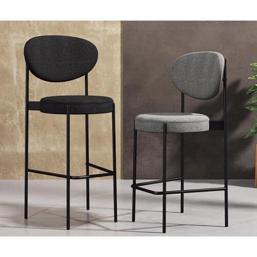 Bar chair home high stools fashion creative front desk modern minimalist back bar chair