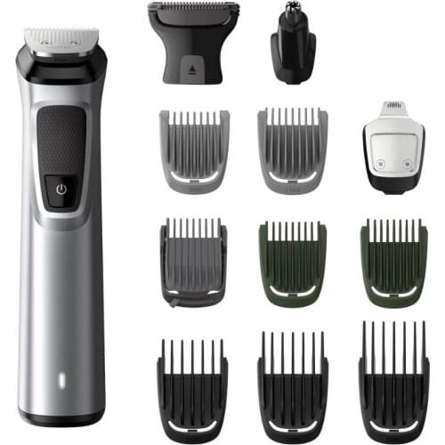 Philips MG7715 Electric Shaver Razor 13 in 1 Grooming Kit Rechargeable Precision Professional Beard Trimmer Hair Clipper for Men