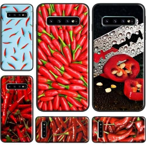 Red Pepper Pattern For Samsung S10 Plus S20 S8 S9 S10e Case For Galaxy Note 20 Ultra 9 Note 10 Lite Cover