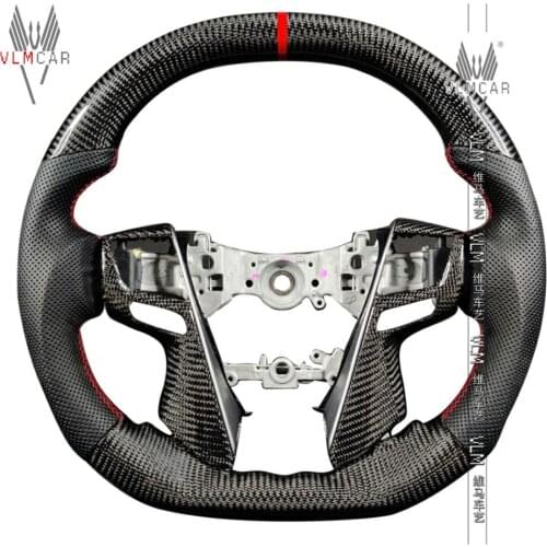 Private custom gloss car carbon fiber steering wheel for TOYOTA Alphard