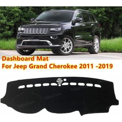 For Jeep Grand Cherokee WK2 2011-2019 Anti-Slip Mat Sunshade Dashmat Protect Carpet Dashboard Cover Pad Accessories