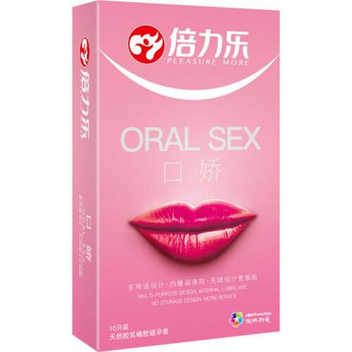 10Pcs Men Mouth Oral Sex Condom Penis Sleeve Fruit Flavor Blowjob Natural Latex Condom for Adults Sex Product Smooth Peach Taste