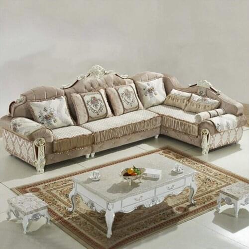 Living room furniture modern fabric sofa European sectional sofa set a1277