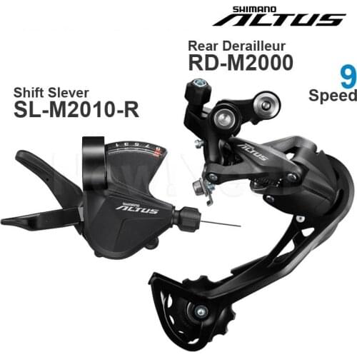 ORIGINAL Shimano ALTUS M2000 9v MTB bike bicycle Groupset with M2010 Shifter M2000 SHADOW RD Rear Derailleur 9Speed