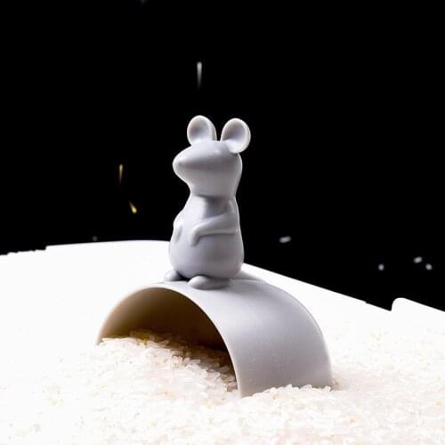 Plastic Rice Spoon Cute Mouse Shape Rice Spoon Rice Measuring Cup Rice Loading Tool Coarse Grains Small Shovel Kitchen Tools