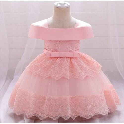 Baby girl dress children dress baby full moon baptism dress lace gauze princess dress dress dress first birthday party dress