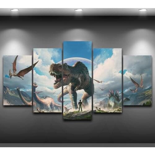 Full Square/Round Drill 5D DIY diamond painting 5pc dinosaur Pictures mosaic Diamond Embroidery Wall Arts J0849