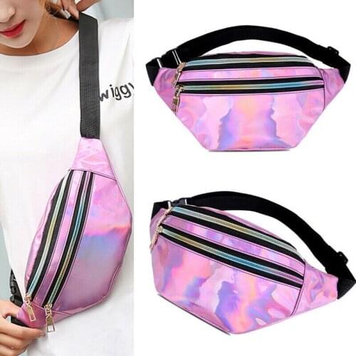 Women Waist Bag Belt Bag Pink Fanny Pack Running Waist Bag Sports Phone Pouch Fashion Bum Bag Crossbody Chest Bags Hip Bag