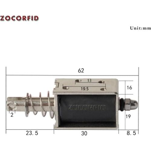 0630B Easy Operation Open Frame Actuator Linear Durable Push Pull Tools Solenoid Electromagnet Mini Electric Magnet DC Through T