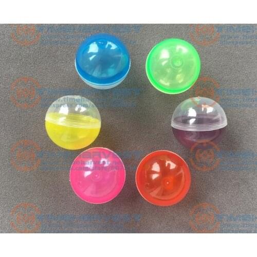100 pcs/ bag The capsules 32mm or 50mm capsules cover multicolor round case empty plastic ball for Toy Vending Vending Machine